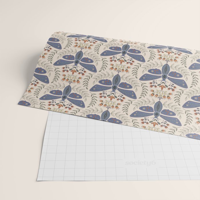 Magical Death Head Moth Wrapping Paper Gallery Image 2