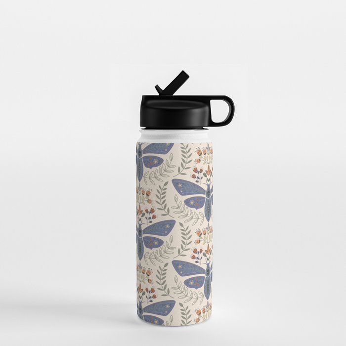 Magical Death Head Moth Water Bottle Gallery Image 1