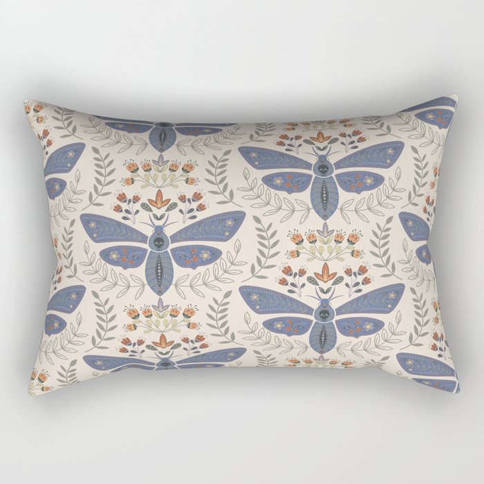 Magical Death Head Moth Rectangular Pillow Gallery Image 1