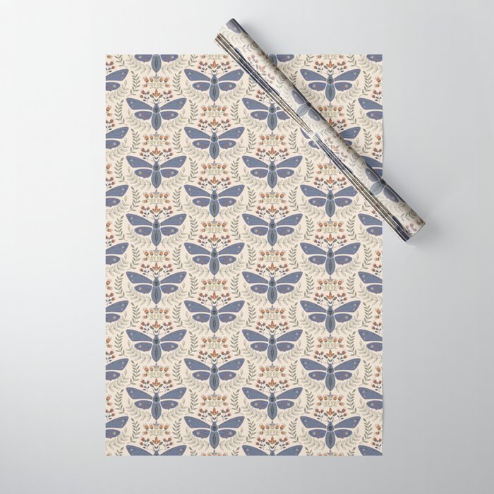 Magical Death Head Moth Wrapping Paper Gallery Image 1