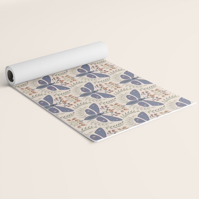 Magical Death Head Moth Yoga Mat Gallery Image 2