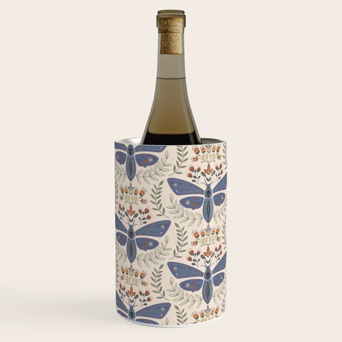 Magical Death Head Moth Wine Chiller Gallery Image 1