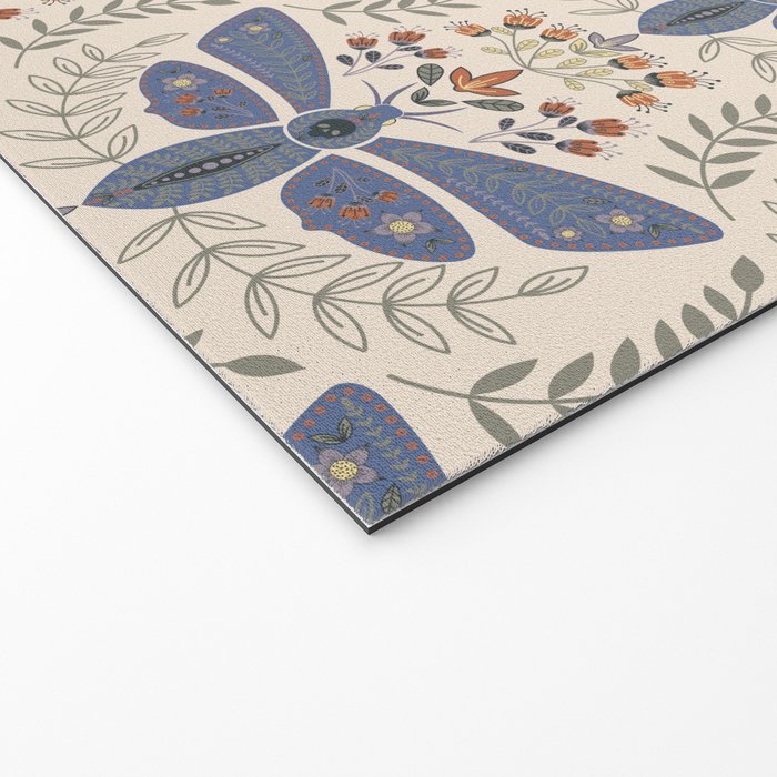 Magical Death Head Moth Welcome Mat Gallery Image 2