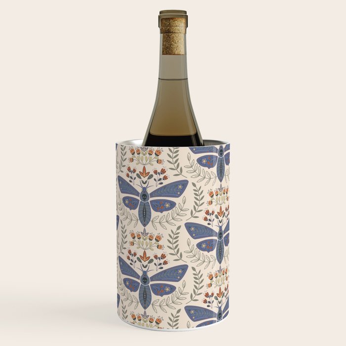 Magical Death Head Moth Wine Chiller Gallery Image 2