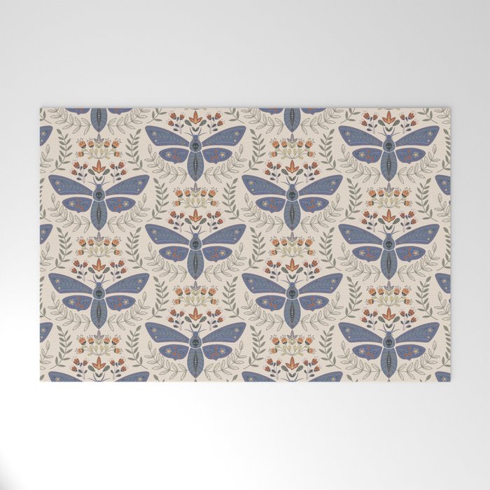 Magical Death Head Moth Welcome Mat Gallery Image 1