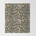 tan 00s leopard Throw Blanket Gallery Image 2