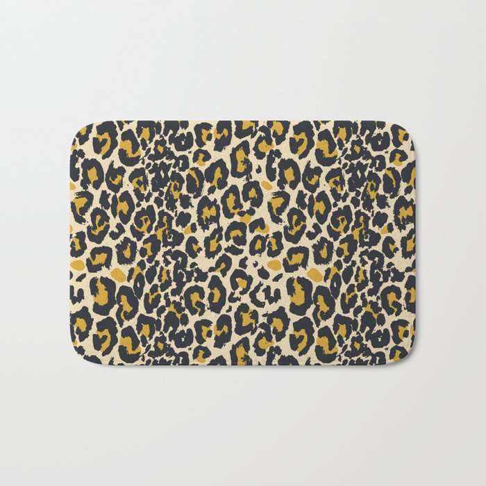 tan 00s leopard Bath Mat Gallery Image 1