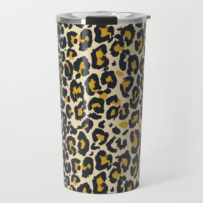 tan 00s leopard Travel Mug Gallery Image 1