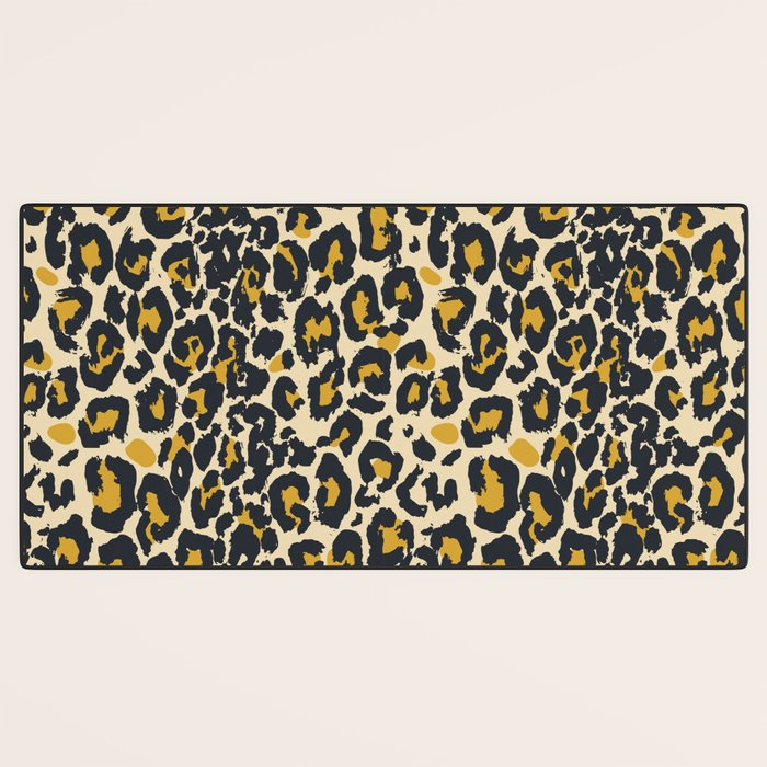 tan 00s leopard Desk Mat Gallery Image 3
