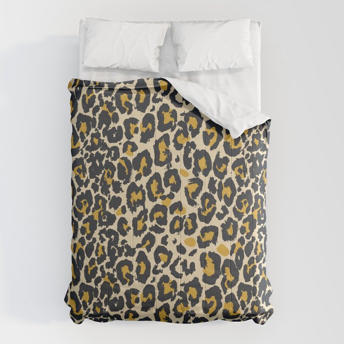 tan 00s leopard Comforter Gallery Image 1