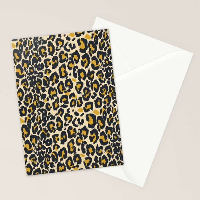tan 00s leopard Stationery Card Gallery Image 2