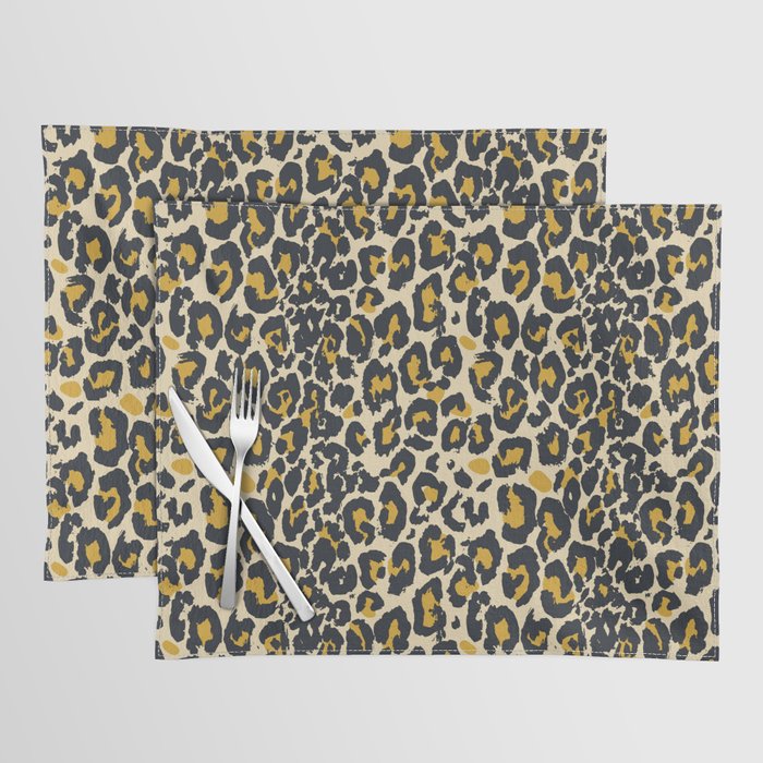 tan 00s leopard Placemat Gallery Image 1