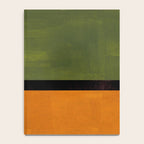 Olive Night Color Field Mid Century Modern Minimalist Notebook Gallery Image 4