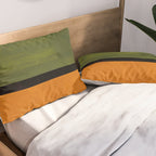 Olive Night Color Field Mid Century Modern Minimalist Pillow Sham Gallery Image 2