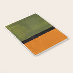 Olive Night Color Field Mid Century Modern Minimalist Notebook Gallery Image 3