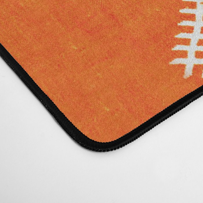 Orange Oriental Traditional Creative Berber Moroccan Fabric Style Desk Mat Gallery Image 4