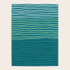 Sea Foam Blue Pinstripes Poster Gallery Image 4