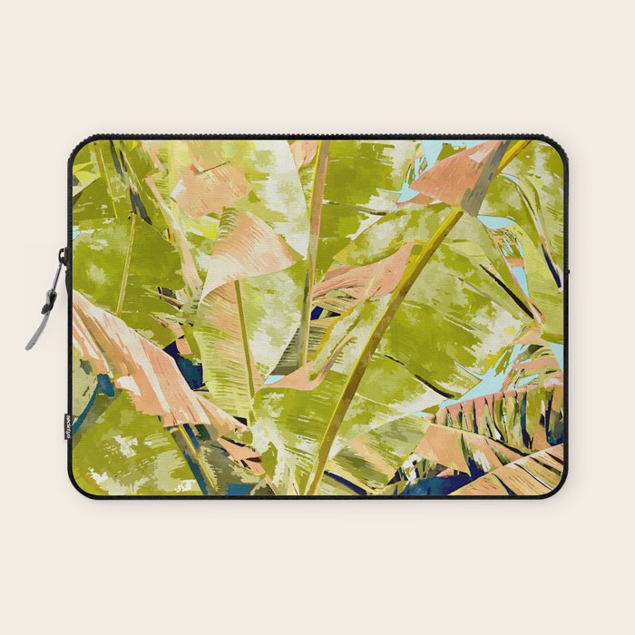 Blush Banana Tree Laptop Sleeve Gallery Image 1