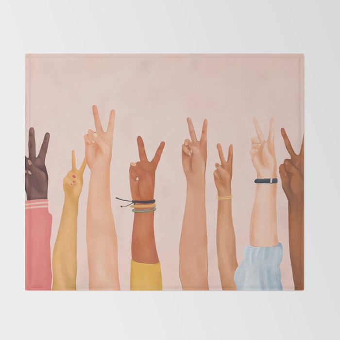 Peace Throw Blanket Gallery Image 2