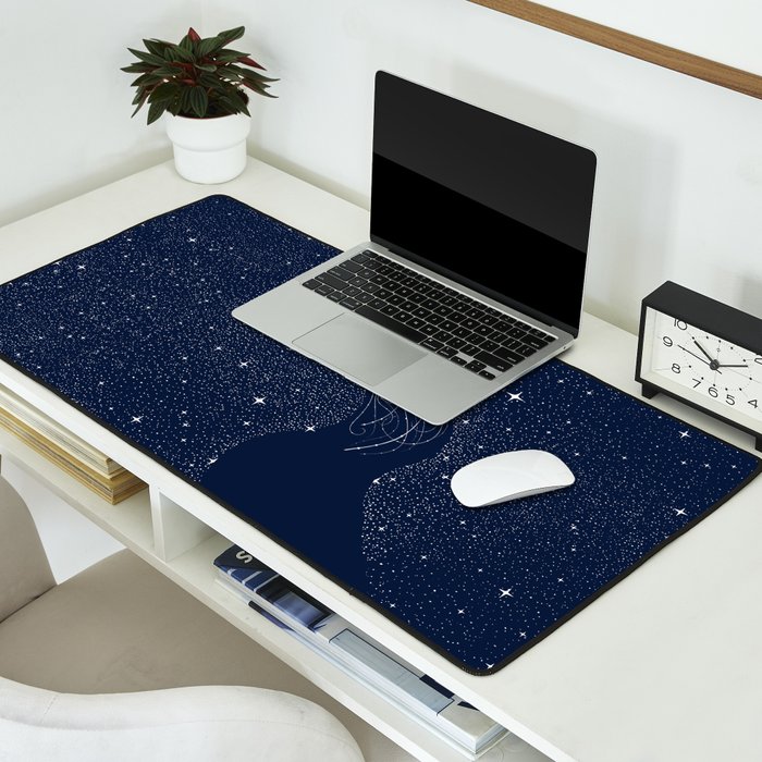 starry jellyfish Desk Mat Gallery Image 2