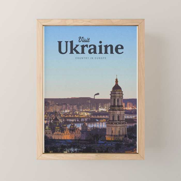 Visit Ukraine Mini Art Print Gallery Image 1