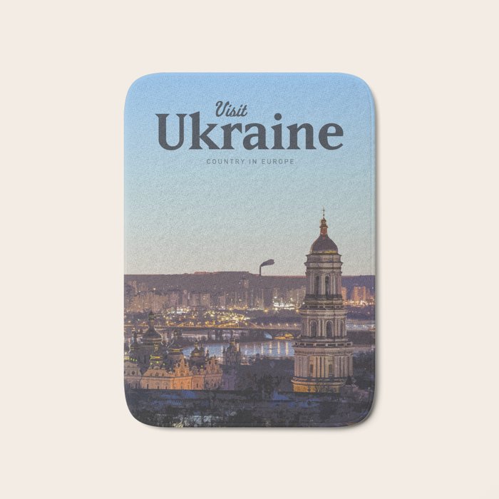 Visit Ukraine Bath Mat Gallery Image 1