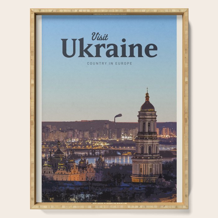 Visit Ukraine Serving Tray Gallery Image 1