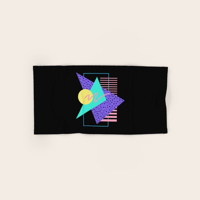 Memphis pattern 121 - 80s / 90s Retro Bath Towel Gallery Image 1
