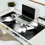 Floral Portrait-black and white Desk Mat Gallery Image 2