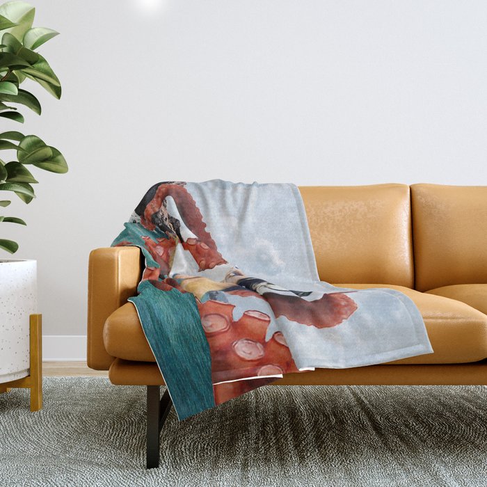 Ursula the Sea Creature Throw Blanket Gallery Image 1