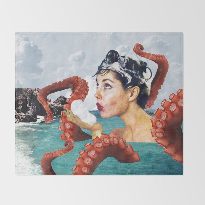 Ursula the Sea Creature Throw Blanket Gallery Image 2