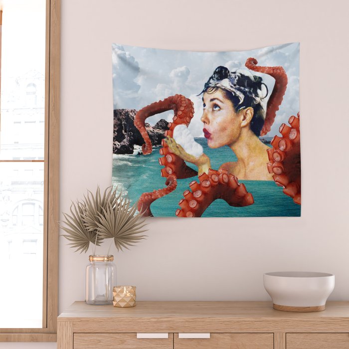 Ursula the Sea Creature Wall Tapestry Gallery Image 2