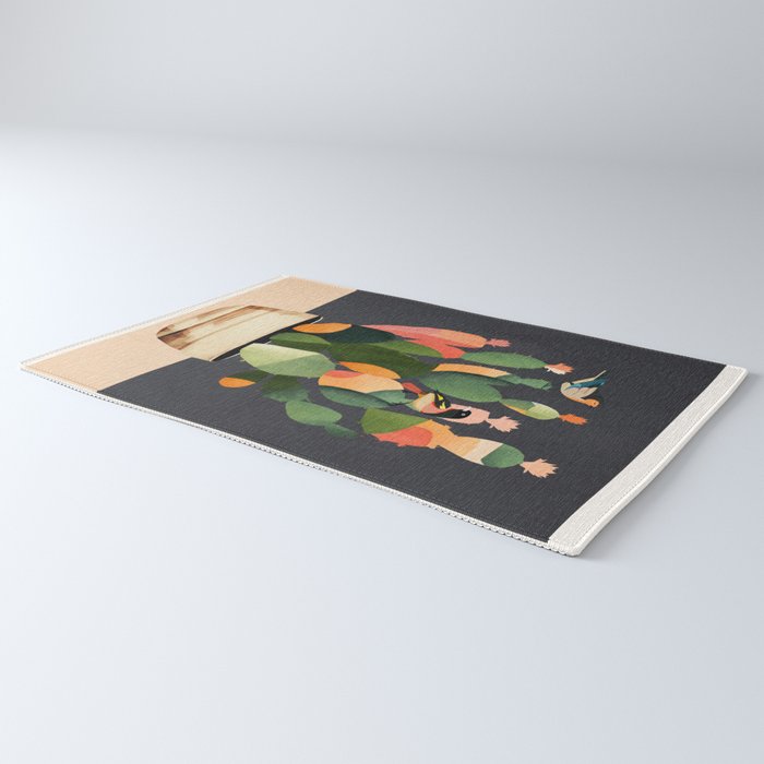 Cactus and Birds 4 Rug Gallery Image 3