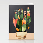 Cactus and Birds 4 Stationery Card Gallery Image 2
