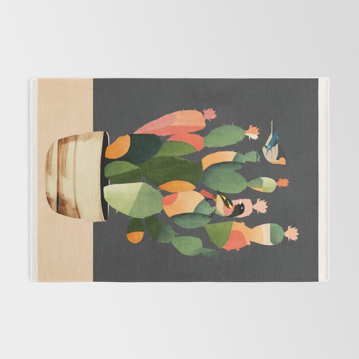 Cactus and Birds 4 Rug Gallery Image 2