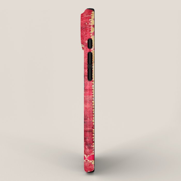 Ottoman  Antique Ushak Turkish Niche Kilim Print iPhone Case Gallery Image 2