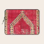 Ottoman  Antique Ushak Turkish Niche Kilim Print Laptop Sleeve Gallery Image 1