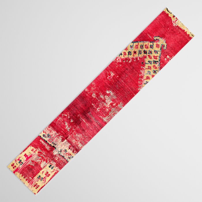 Ottoman  Antique Ushak Turkish Niche Kilim Print Table Runner Gallery Image 3