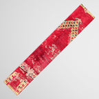 Ottoman  Antique Ushak Turkish Niche Kilim Print Table Runner Gallery Image 3