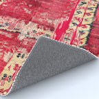 Ottoman  Antique Ushak Turkish Niche Kilim Print Rug Gallery Image 4