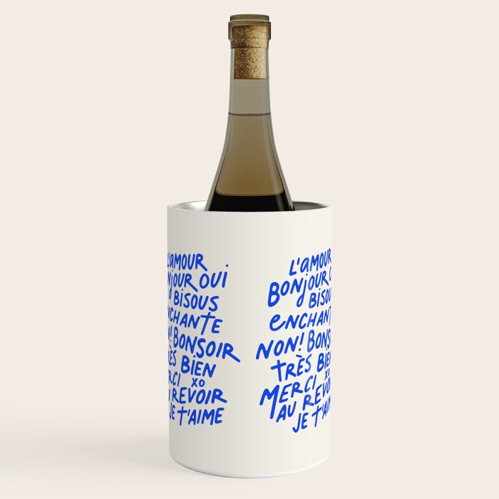 French Words Wine Chiller Gallery Image 1