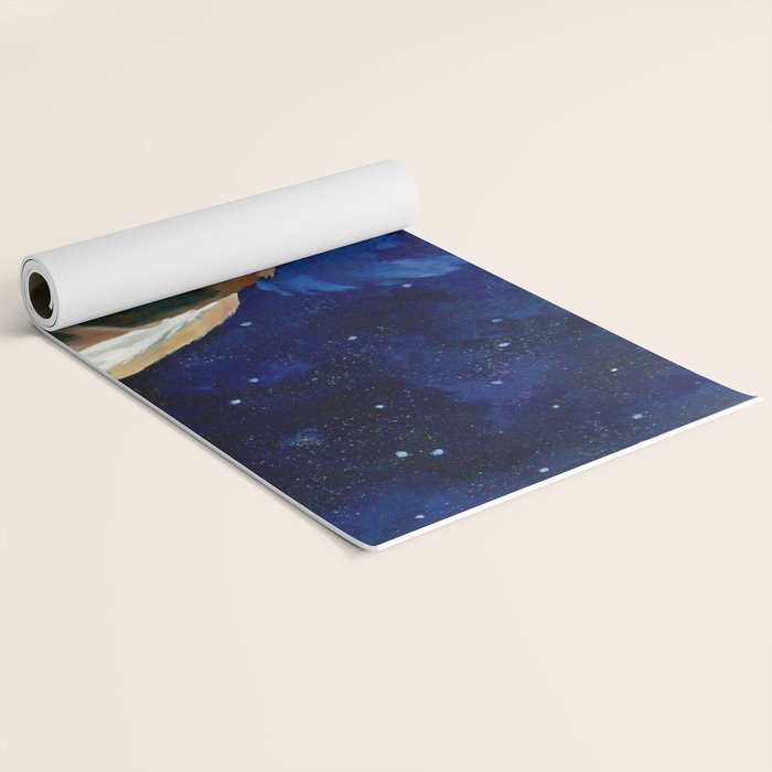 Basset Hound Nebula Stickers Dog Portrait Yoga Mat Gallery Image 2