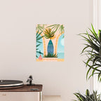 Welcome To The Hotel California Illustrated Landscape / Villa Series Poster Gallery Image 2