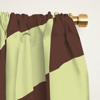 Wavy Chocolate x Pistachio Cream Window Curtain Gallery Image 2