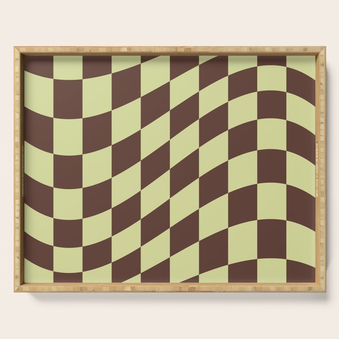 Wavy Chocolate x Pistachio Cream Serving Tray Gallery Image 1