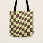 Wavy Chocolate x Pistachio Cream Tote Bag Gallery Image 1