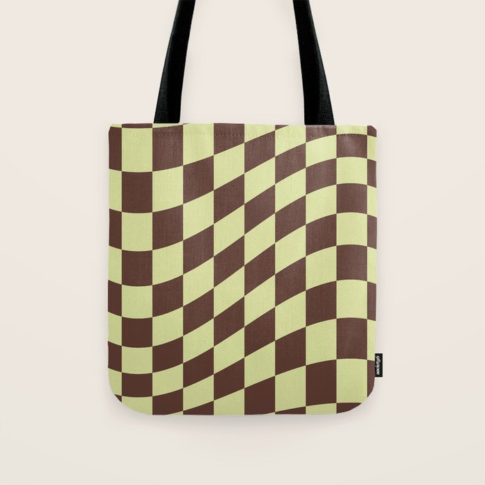 Wavy Chocolate x Pistachio Cream Tote Bag Gallery Image 1