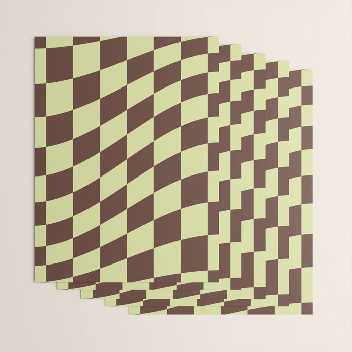 Wavy Chocolate x Pistachio Cream Wrapping Paper Gallery Image 3