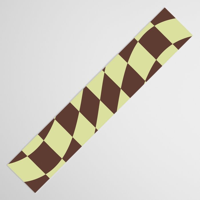 Wavy Chocolate x Pistachio Cream Table Runner Gallery Image 3