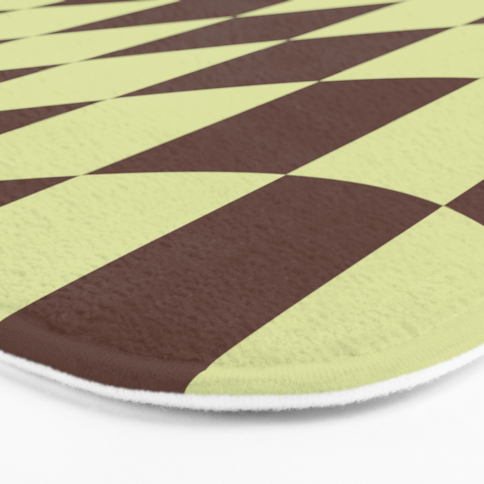 Wavy Chocolate x Pistachio Cream Bath Mat Gallery Image 3